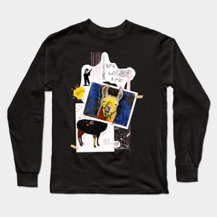 Llama Just Killed A Man - Colorful Abstract Llama Art Long Sleeve T-Shirt